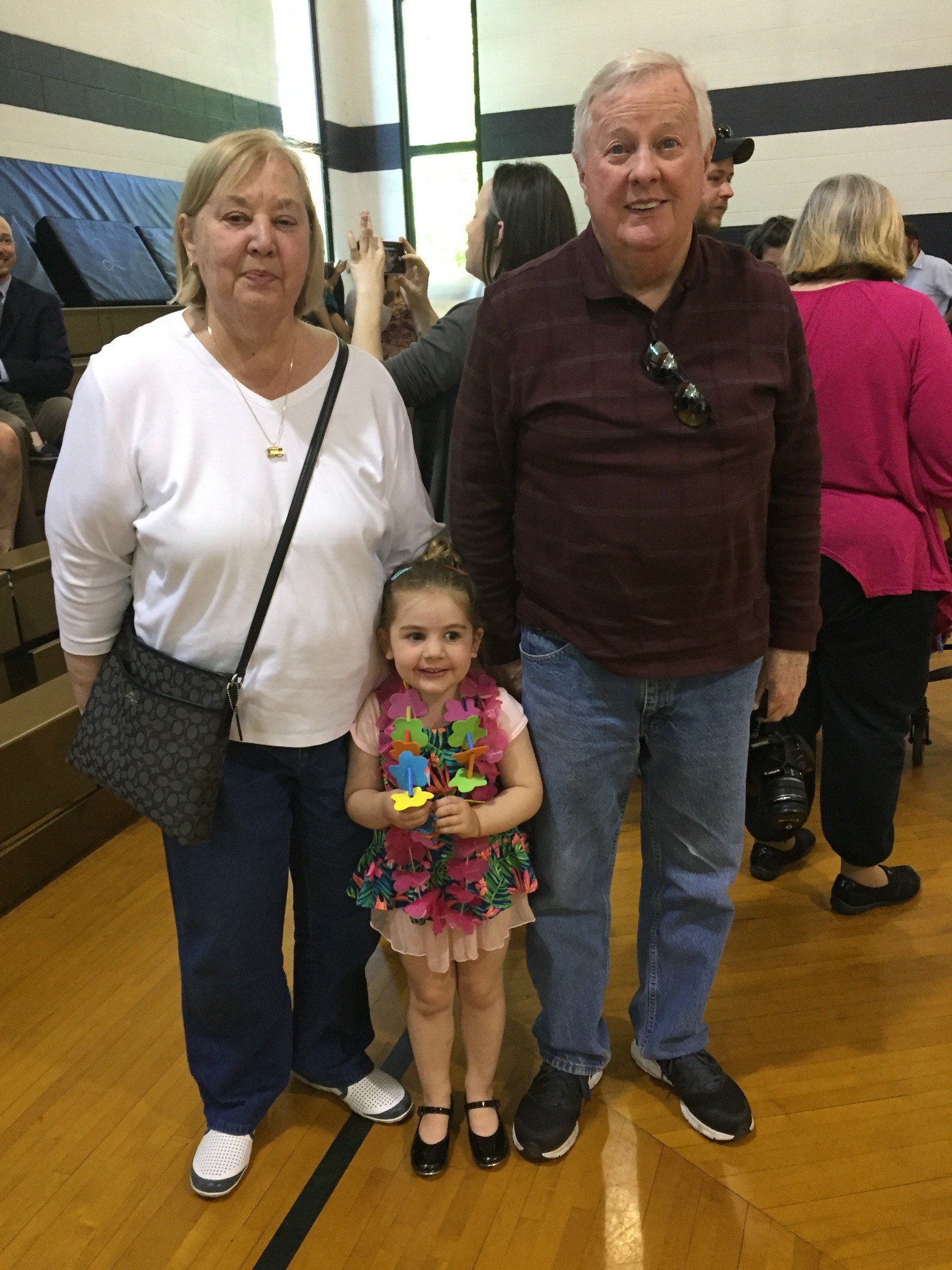 Tom and family together